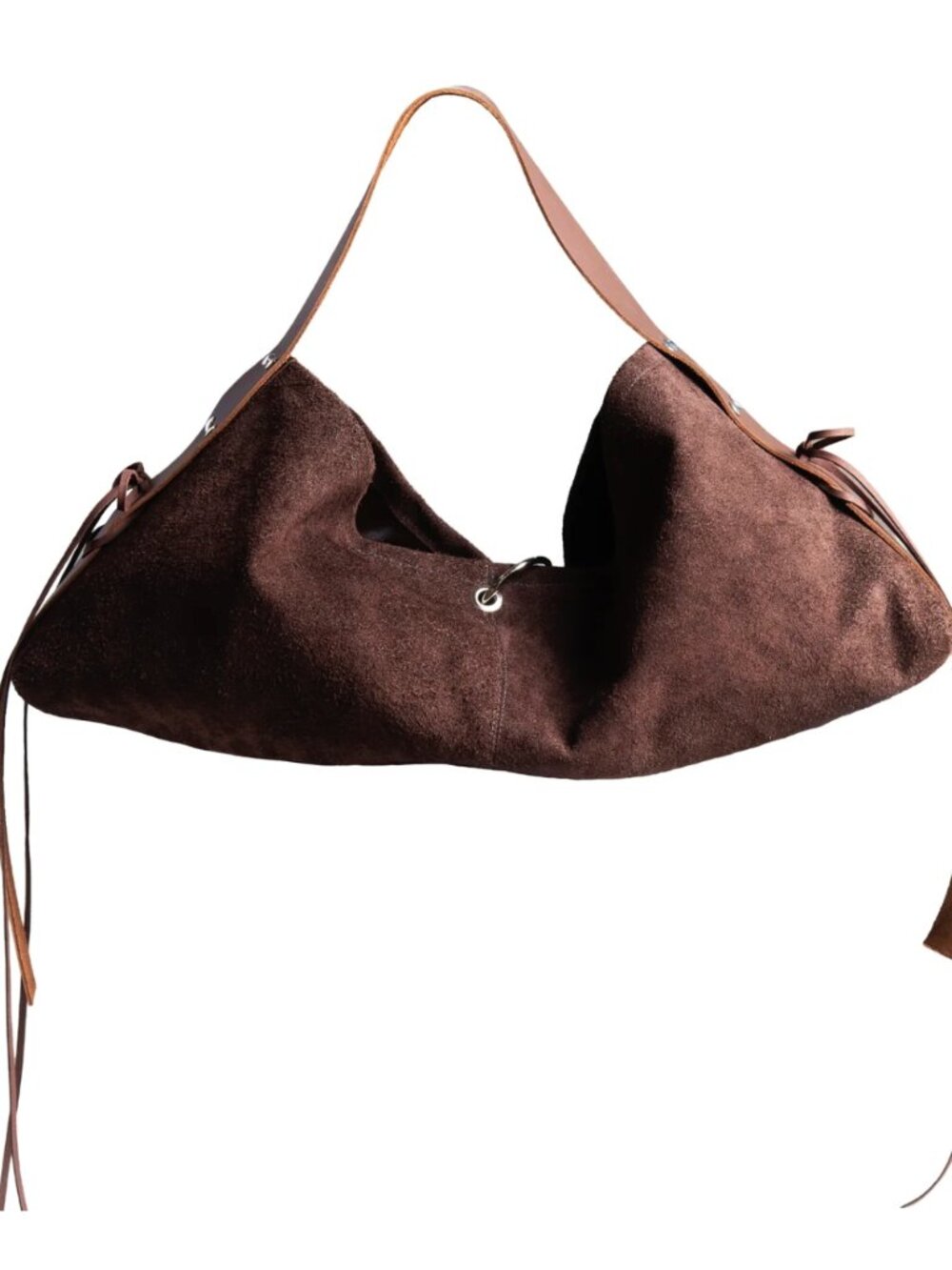 Le Febour Suede Everything Shoulder Bag